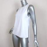 Alice + Olivia Tank Top Gayle White Crepe Size Extra Small NEW - Celebrity Owned