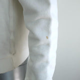 AMO Loved Sweatshirt White Distressed Cotton Size Small Crewneck Pullover - Celebrity Owned
