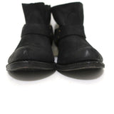 ANINE BING Harness Booties Black Leather Size 38 Western Ankle Boots - Celebrity Owned