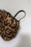 Anna Molinari Ti Bacio Bag Leather-Trim Leopard Print Pony Hair Small Satchel - Celebrity Owned