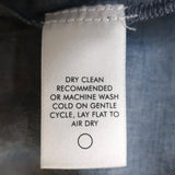 Apiece Apart Long Sleeve Top Chambray Cotton Size 6 V-Neck Blouse - Celebrity Owned