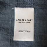 Apiece Apart Long Sleeve Top Chambray Cotton Size 6 V-Neck Blouse - Celebrity Owned