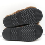 Apparis Biba Faux Fur Slippers Brown Size 7 Slide Sandals NEW - Celebrity Owned