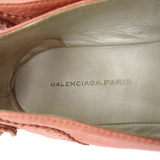 Balenciaga Arena Brogue-Trim Ballet Flats Vieux Rose Pink Leather Size 39 - Celebrity Owned