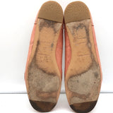 Balenciaga Arena Brogue-Trim Ballet Flats Vieux Rose Pink Leather Size 39 - Celebrity Owned