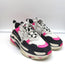 Balenciaga Triple S Sneakers White Mesh & Pink Leather Size 39