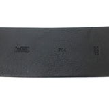 Barneys New York Double Buckle Wide Belt Black Leather Size 75 US 30 - Celebrity Owned