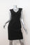 Black Halo Jagger Dress Black Stretch Poly-Blend Size 4 Mesh-Back Sleeveless LBD