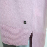 Bogner Sweater Kamri Lilac Silk-Cashmere Knit Size Small V-Neck Pullover - Celebrity Owned