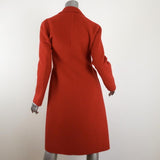 Bottega Veneta Cashmere Coat Terracotta Size 40 Tie-Front Jacket - Celebrity Owned