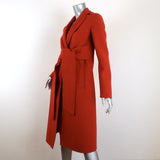 Bottega Veneta Cashmere Coat Terracotta Size 40 Tie-Front Jacket - Celebrity Owned
