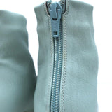 BY FAR Ankle Boots Stevie 22 Blue Stretch Leather Size 36 Pointed Toe Booties - Celebrity Owned