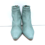 BY FAR Ankle Boots Stevie 22 Blue Stretch Leather Size 36 Pointed Toe Booties - Celebrity Owned