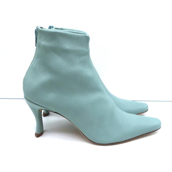 BY FAR Ankle Boots Stevie 22 Blue Stretch Leather Size 36 Pointed