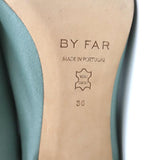 BY FAR Ankle Boots Stevie 22 Blue Stretch Leather Size 36 Pointed Toe Booties - Celebrity Owned