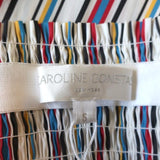 Caroline Constas Appolonia Off the Shoulder Top White/Multi Striped Size Small - Celebrity Owned
