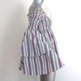 Caroline Constas Appolonia Off the Shoulder Top White/Multi Striped Size Small - Celebrity Owned