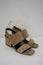 Celine Slingback Sandals Beige Suede Size 38.5 Open Toe Block Heel NEW