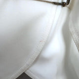 Charles Chang Lima Wrap Jacket White Stretch Cotton Size 8 - Celebrity Owned