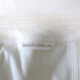 Charles Chang Lima Wrap Jacket White Stretch Cotton Size 8 - Celebrity Owned