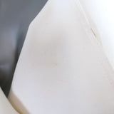 Charles Chang Lima Wrap Jacket White Stretch Cotton Size 8 - Celebrity Owned
