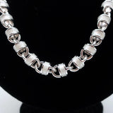 Christian Dior Round Link Necklace with Pearl - Celebrity Owned