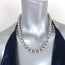 Christian Dior Round Link Necklace with Pearl