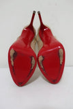 Christian Louboutin No Prive 120 Slingback Pumps Snake-Print Cork Size 36.5 - Celebrity Owned