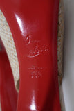 Christian Louboutin No Prive 120 Slingback Pumps Snake-Print Cork Size 36.5 - Celebrity Owned