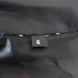 Christiansen Leather-Sleeve Puffer Jacket Navy/Black Size 6 - Celebrity Owned