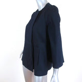 Co Denim Avec Francois Girbaud Jacket Dark Navy Size Small - Celebrity Owned