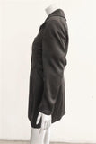 Costume National Satin Coat Black Size 44 Concealed Button Jacket - Celebrity Owned