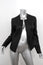 Crippen Leather Jacket Black Size Medium Zip-Up Biker Jacket