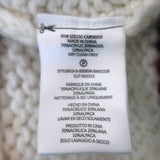 Current/Elliott Fringe Sweater Rosemary Cream/Gray Intarsia Knit Size 0 - Celebrity Owned
