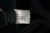 Diane von Furstenberg Sarita Dress Black Flower Lace Size 6 V-Back 3/4 Sleeve - Celebrity Owned