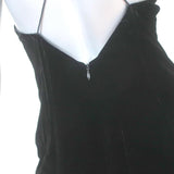 Dion Lee Fine Line Asymmetric Midi Dress Black Velvet Size US 2 - Celebrity Owned
