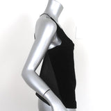 Dion Lee Fine Line Cami Black Velvet Size Small Draped Open Back Top - Celebrity Owned