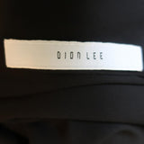 Dion Lee Fine Line Cami Black Velvet Size Small Draped Open Back Top - Celebrity Owned