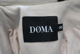 Doma Darken Leather Biker Jacket Ecru Size Small Motorcycle Jacket - Celebrity Owned