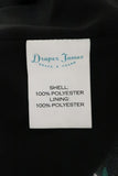 Draper James Dress Black Floral Print Crepe Size 2 Short Sleeve V-Neck Mini - Celebrity Owned