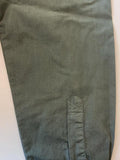Dries Van Noten Army Shirt Olive Cotton Size 44 Long Sleeve Button Down Top - Celebrity Owned