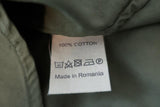 Dries Van Noten Contrast Sleeve Army Shirt Olive Cotton Size 44 Long Sleeve Top - Celebrity Owned