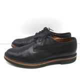 Dries Van Noten Lace-Up Oxfords Black Textured Leather Size 41 Derby Shoes - Celebrity Owned