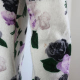 Equipment Cashmere Sweater Sloane Floral Print Sz Extra Small Crewneck Pullover - Celebrity Owned