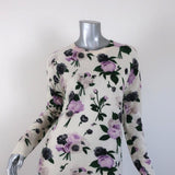 Equipment Cashmere Sweater Sloane Floral Print Sz Extra Small Crewneck Pullover - Celebrity Owned