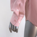 Equipment Essential Top Misty Rose Silk Size Large Long Sleeve Shirt NEW - Celebrity Owned