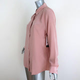 Equipment Essential Top Misty Rose Silk Size Large Long Sleeve Shirt NEW - Celebrity Owned