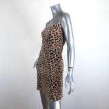 Equipment x Kate Moss Slip Dress Jessa Beige Leopard Print Silk Size Extra Small - Celebrity Owned