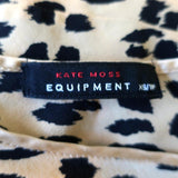 Equipment x Kate Moss Slip Dress Jessa Beige Leopard Print Silk Size Extra Small - Celebrity Owned