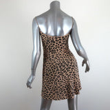Equipment x Kate Moss Slip Dress Jessa Beige Leopard Print Silk Size Extra Small - Celebrity Owned